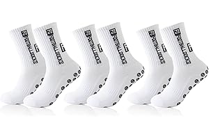 Sykerout Calcetines de fútbol, calcetines deportivos antideslizantes, Calcetines Futbol Antideslizantes con Agarres