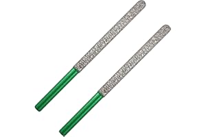 KURSTOL Diamond Mortar Raking Bit - 2pcs 7.2mm x 74mm Round Shank Tuck Point Pin for Brickwork Joint Mortar Removal Masonry,Stone,Concrete Drill Bit