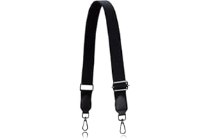 A ALLZEDREAM Tracolla per Borsa Cinghie Ricambio Tela Pelle Regolabili, Nero