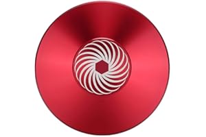 Garsent Zacisk stabilizatora nagrywania, najwyższej jakości gramofon do płyty audio, aluminiowy zacisk obciążeniowy (czerwony)