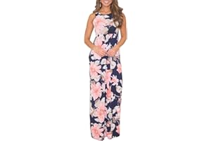 Très Chic Mailanda Robe d'été longue en mousseline de soie pour femme - Taille haute à rayures - Robe de plage élégante