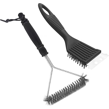 Grillborstel, lange handgreep, 46 cm, ideaal voor het reinigen van je