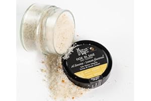 RISERVA DEL MARE Fior di sale di Trapani (Sicilia) | Fior di Sale integrale Marino | Fior di Sale Aromatizzato | 120g (Limone)