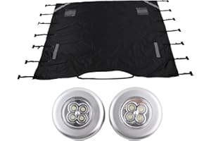 COCOARM Cubierta Universal de Protección para Remolque Delantero de Caravana con Luces LED, Funda Frontal Impermeable