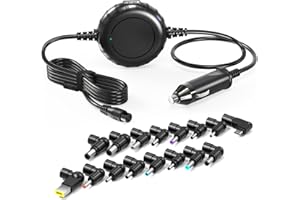 Zolt Uniwersalna ładowarka samochodowa do laptopa, USB typu C UK zasilacz do laptopa Lenovo HP, Dell, Asus, Acer, Toshiba, Samsung, Sony, LG, MSI, ładowarka samochodowa DC z portem USB 5 V 2 A