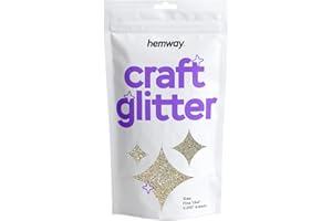 HEMWAY Paillettes pour artisanat gobelets en résine cartes bijoux de Noël bougies or argent 100 g/3,5 oz