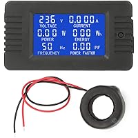 PEACEFAIR PZEM-022 Wechselstrom-Digitalmessgerät Leistung Energie Spannung Stromprüfung bei geschlossenem Typ CT 100A