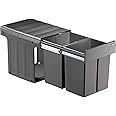 WESCO Profiline Bio-Double 30 DT 857621-11 Inbouw-afvalverzamelaar, 1 x 20/1 x 10 l, 1 stuks, antraciet