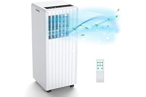 APTLITON Portable Air Conditioner,7000BTU Portable AC 3 In 1 Mobile Air Conditioners, Cooling Fan and Dehumidifier for Rooms Up to 300 Sq Ft Air Con 24H Timer Sleep Mode Window Air Conditioner