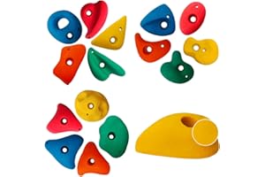 ‎CREATE FOR YOU CreateForYou - Klettersteine Outdoor & Indoor - 5 Stück - Bunte Klettergriffe für Kletterwand - mit Montageschrauben