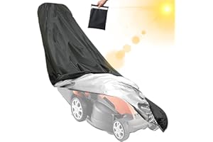 EINEMGELD Housse de protection pour tondeuse à gazon, 193 x 112 x 64 cm, housse de protection avec cordon de serrage et sac de rangement, aux intempéries, housse de protection pour tracteur de pelouse