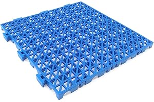 ANTIHUMEDADES Pack 4 Losetas PVC Reforzado (Azul), Piscinas, garajes, talleres, Zonas húmedas, Paso de vehículos, lavaderos de Coches