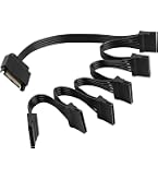 Be Quiet! S-ATA-stroomkabel – 4x S-ATA – 720 Mm – Zwart – Voor Een Opgeruimde PC-behuizing