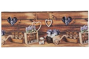 HomeLife Tappeto Cucina Antiscivolo Lavabile in Vinile 52X280 Made in Italy | Passatoia Antimacchia in PVC Interni ed Esterni Fantasia Lavanda e Fiori| Tappeti Runner Lungo in Gomma [280 cm]