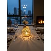 Night Serisi Mumluk - Dekoratif Aydınlatma - Ev Dekorasyon - Dekoratif Mumluk - Tealight Mumluk (Beyaz)