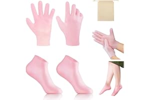 FIDWALL Calcetines hidratantes de silicona,guantes humectantes,calcetines de silicona para mujeres,calcetines de pedicura de spa para reparar pies secos,talones agrietados y suavizar la piel áspera (rosa)