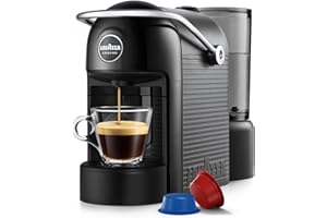 Lavazza, A Modo Mio Jolie EVO, Coffee Capsule Machine, Made from 36% Recycled Plastic, Compatible with A Modo Mio Pods, with Removable Cup Rest, Automatic Shut-Off, 1250 W, 220–240 V, 50–60 Hz, Black
