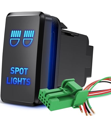 Nilight UTV Fan Rocker Switch On Off 5 PIN SPST Led Light Bar Switches W/Orange Backlit 12V 24V Toggle Switches Compatible For Polaris RZR Can-Am ATVs UTVs Cars Trucks RVs