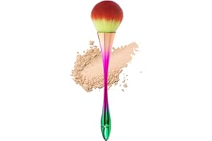 SRUIDYLADY Brocha Kabuki para Maquillaje en Polvo, Aplicador Facial, Alta Cobertura, para Base, Polvos Minerales, Bronceador y Colorete (verde)