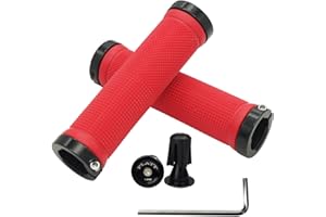 PLATT poignées pour vélo Poignet VTT Confortables en Caoutchouc antidérapant avec Embouts de Guidon pour BMX/Mountain