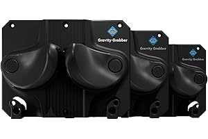 Gravity Grabber Support Mural pour Ski et Snowboard - pour Tout Type de Ski ou Snowboard - Protège Rocker et Extrémités - sans Risques - 3X - Noir