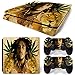 Produktbild Sony PS4 Playstation 4 Slim Skin Design Foils Aufkleber Schutzfolie Set - Bob Marley Motiv