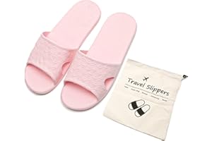 Anmerl Ciabatte da Viaggio per Donna Uomo, Pantofole Estive Pieghevoli Portatili Salvaspazio con Custodia, Sandali da Doccia Morbidi e Comode Antiscivolo Asciugatura Rapida per Spiaggia Piscina Hotel