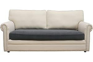 ‎EISMODRA Eismodra Sofabezug,Sofa Überzug 2 Sitzer,Stretch Sitzkissenbezug,Couch Überwurfdecke Sofaschoner Sofaüberwurf,Elastischer Bezug Cover für L Form,Dunkelgrau,Länge 95-135cm(1 Stück)