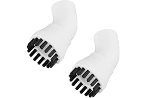 ‎ALANBERG ALANBERG® Dampfreiniger, Leistung: 1500 W, Aufheizzeit: 15 sec., 6-Dampfintensitäten, Volumen: 1.3L, 20-teiliges Zubehörset, Tragbar oder Rollend, Weiß (Nylonbürste)