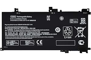 Emaks TE04XL - Batería para HP Owmen 15-ax200:15-ax250wm 15-ax210nr 15-ax243dx 15-ax256nr 15-ax252nr 15-ax220tx 15-ax220tx; hp Pavilion 15-bc200:15-bc204nf y más 905175-271 2C1 905277-855 HSTNN-DB7T
