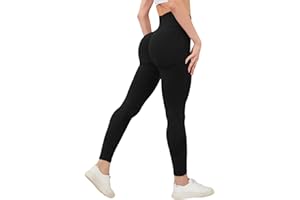 Neteson Damskie legginsy sportowe push-up z wysokim stanem spodnie na siłownię Push Up Legginsy treningowe kontrola brzucha matowe do jogi fitness pilates