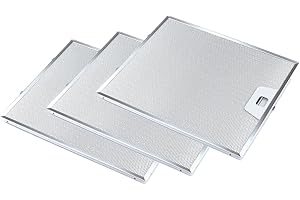 EVAYP 3 x metalowy filtr przeciwtłuszczowy (300 x 253 mm), kompatybilny z AEG Electrolux 4055081220 Franke 1330067471 Bosch Siemens 11013941 okapy kuchenne