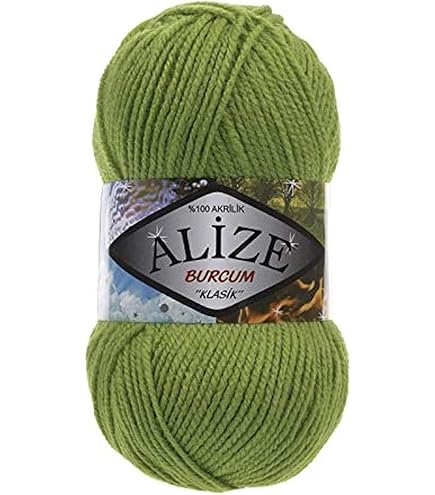 5 Paquetes De 100 G Alize Burcum Klasik Lana Lisa 500 G – Azul