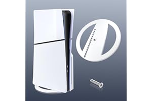 XBERSTAR Supporto verticale per PS5 Slim, per disco e digitale, con vite, supporto base, bianco per PS5 Slim