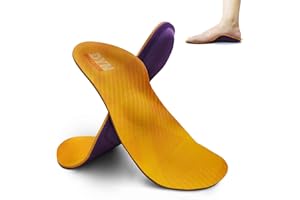 Insoles for Plantar Fasciitis, DynWalker Arch Support Insoles, Achilles Tendonitis Support, Heel Spur, Flat Feet, Overpronation, XS