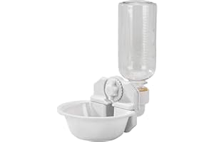 Lecerrot Abreuvoirs pour Petits Animaux, Fontaine d'eau Suspendue pour Petit Compagnie, Bouteille d'eau Potable Anti-Goutte pour Petits Animaux, pour Petits Animaux, Lapins, Furets, Hamsters, 500ml