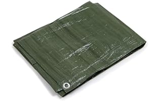 Kippen 6082C – Abdeckplane mit Ösen, zweifarbig, Grammatur 90 g/m², Größe 2 x 3 (6 m²)