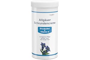 CareMed Allgäuer Schrundencreme bei spröden und rissigen Füßen, Schrundensalbe, sehr trockene Füsse, 450ml Nachfüll