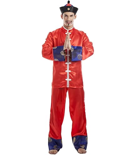Costume Cinese Per Adulto My Other Me – 2 Pezzi Con Cappello, Taglia M-L, 100% Poliestere
