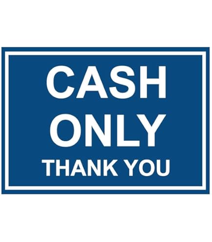 ULTECHNOVO Cash Sign Business Signs Cashier Sign Payment Sign Save No - View #7