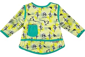 Close Babero impermeable bebé con mangas