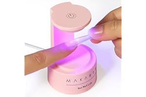 MAKARTT Makat Mini Lámpara Led Ultravioleta 5w para Uñas de Gel - Secador y Curador Ligero para Esmalte de Gel - Ideal para Viaje