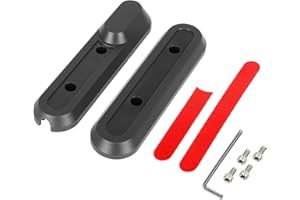 CERFFOOL Couvercle de Protection Bande Réfléchissante pour Xiaomi 4 Pro Roue Arrière Roue Avant Cache Plastique avec Vis Outil Pièces de Rechange pour Scooter Électrique (pour roue avant)