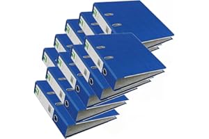 Q-Connect Lever Arch File Paperbacked A4 Blue (Pack of 10)