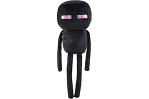 Mattel Minecraft Enderman Pluszak (21 cm), inspirowana grą kolekcjonerska zabawka, prezent dla dzieci i fanów od 3 roku życia HLN11