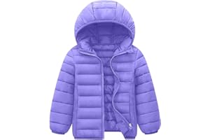 Generisch Chaqueta de invierno para niño y niña, informal, chaqueta con capucha, para niños pequeños, a prueba de viento, abrigo cálido para niñas, chaqueta para bebé