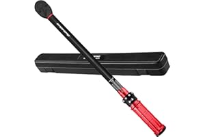 ATsafepro Cle Dynamometrique 1/2'',50-350 Nm Clé Dynamométrique,Tête de clé à cliquet à 72 dents, précision de ±3% pour moto, voiture, SUV