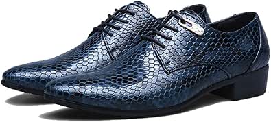 Scarpe da Uomo in Pelle Confortevoli Appartamenti con Lacci Scarpe Oxford Scarpe  da Cerimonia per Matrimonio Formale con Punta a Punta : Amazon.it: Scarpe e  borse