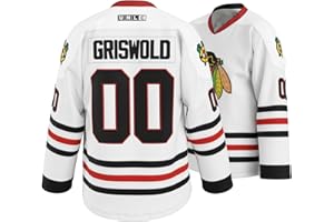 GHOSTWEAR Griswold #00 Movie Hockey Jersey – Stitched Letters and Numbers – Authentic Fabs Apparel S-5XL