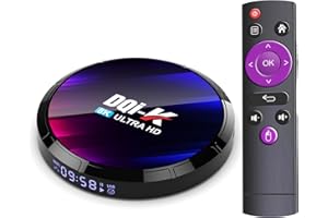 DQI-K 2023 Android 13.0 TV BOXES,Android Box 4GB 64GB RK3528 Quad-Core 64bit Cortex-A53 BT 5.0 WIFI6 2.4GHz+5GHz Dual-band Wifi Android TV Box…